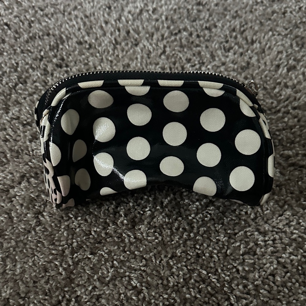 IT Cosmetics Black and White Polka Dot Cosmetic Bag